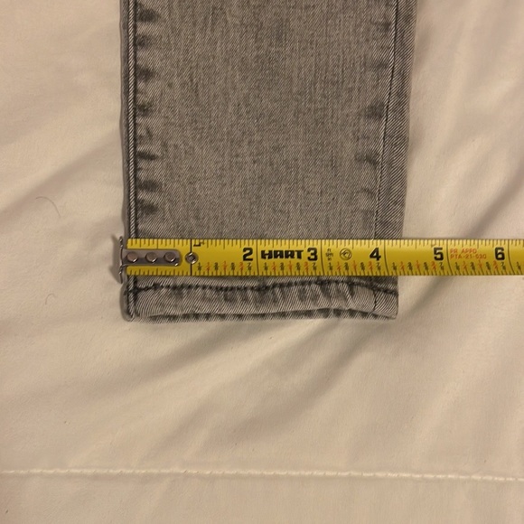 Express skinny stretch jeans , petite,mid-rise charcoal grey size 0. - Picture 5 of 7